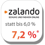 zalando - bis zu 7,2% Rabatt