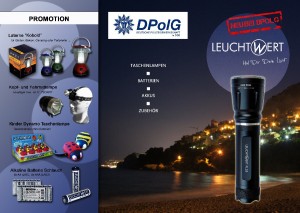 Flyer Leuchtwert-Deckblattteil DPolG