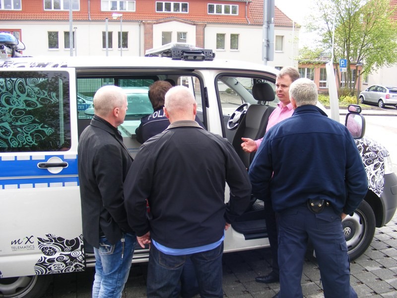 interaktive Funkstreifenwagen auf Basis eines VW T5 im Kreisverband Chemnitz unterwegs