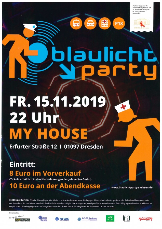 3. Blaulicht-Party am 15.11.2019