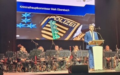 Vereidigung von 502 Polizeimeister- und Kommissarsanwärterinnen und -anwärtern in Chemnitz