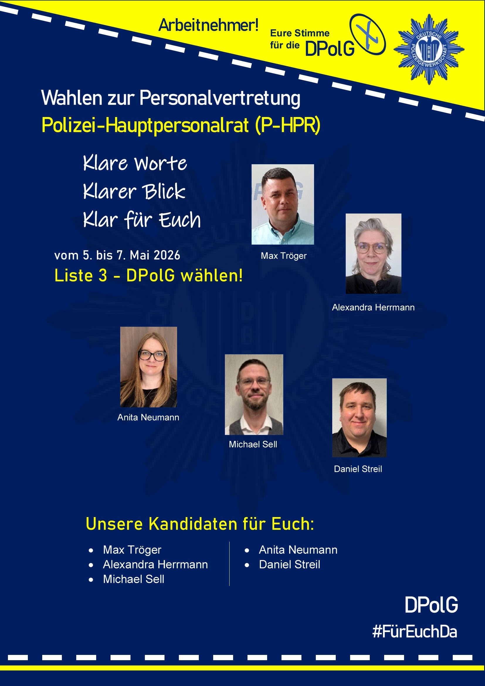 Kandidaten HPR Arbeitnehmer